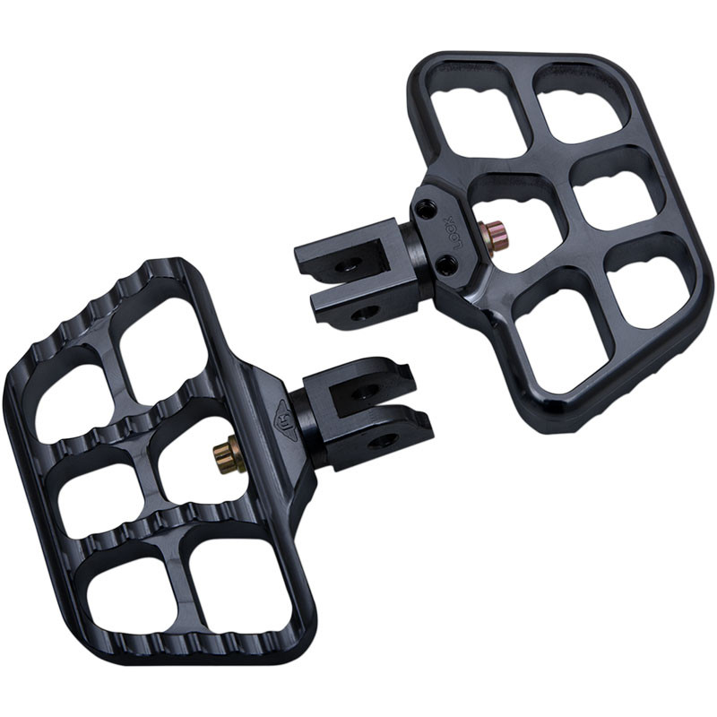 Joker Machine Mini Serrated Floorboard - Black (CNC Billet Aluminum)