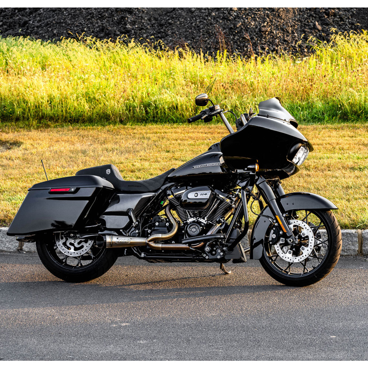 Two Brothers Racing 2-into-1 Slash Cut Shorty Stainless Exhaust 