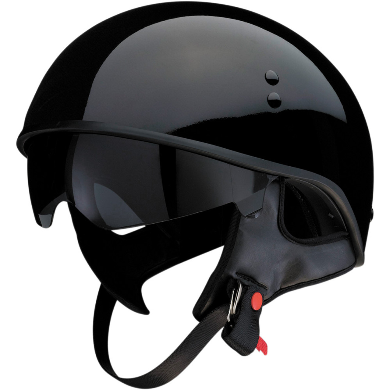 Core Cruiser Shorty Half Helmet Gloss Black, Large 