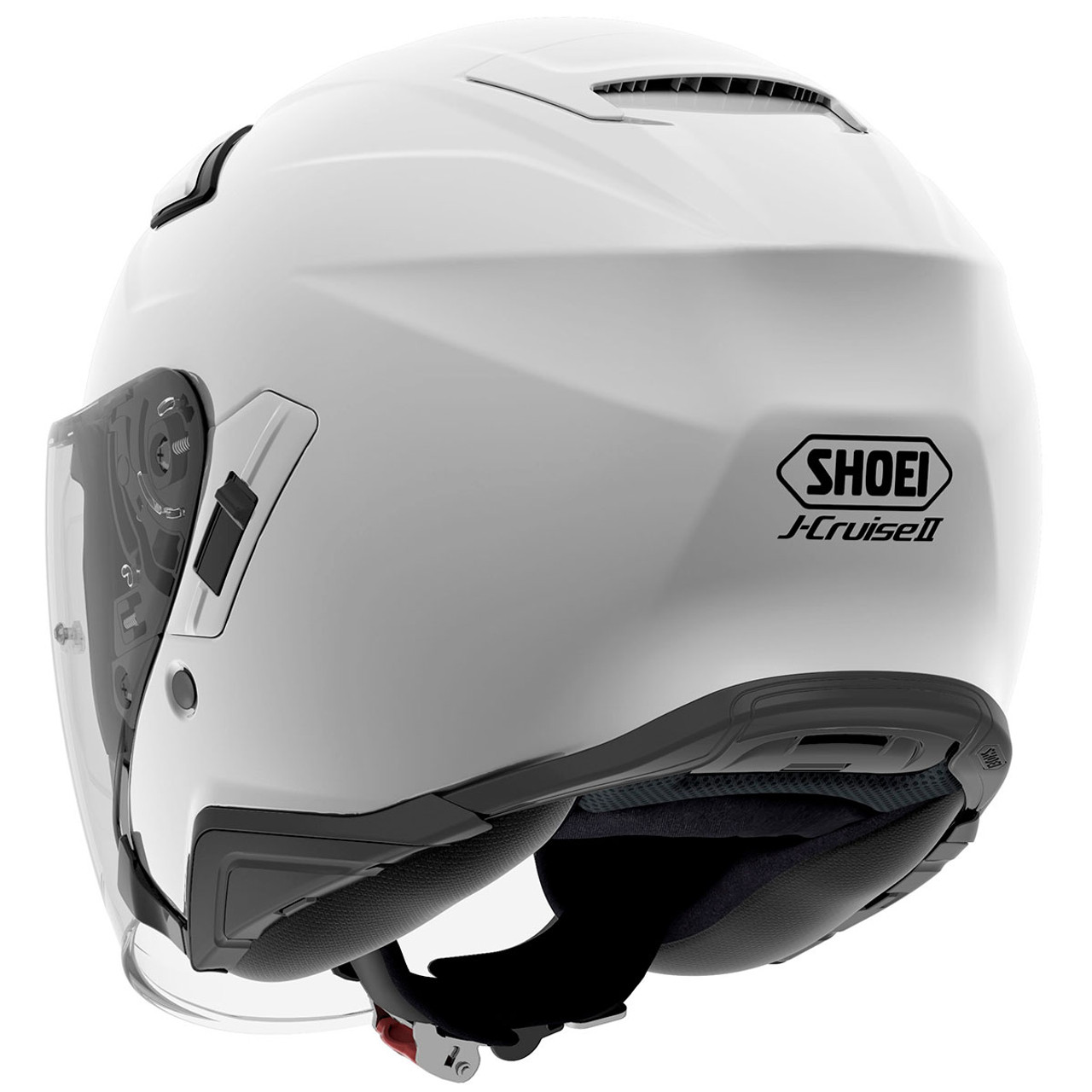 Shoei J-Cruise 2 White Open Face Motorcycle Helmet - Get Lowered