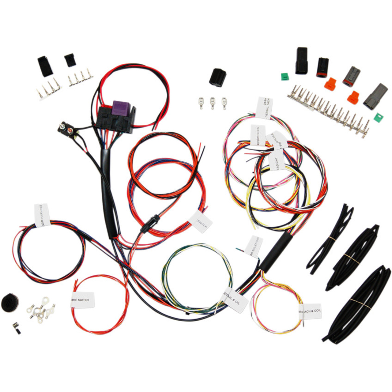 Waterproof With Diagnostic Leds Complete Motorcycle Wiring Harness Motorcycle Wiring Harness