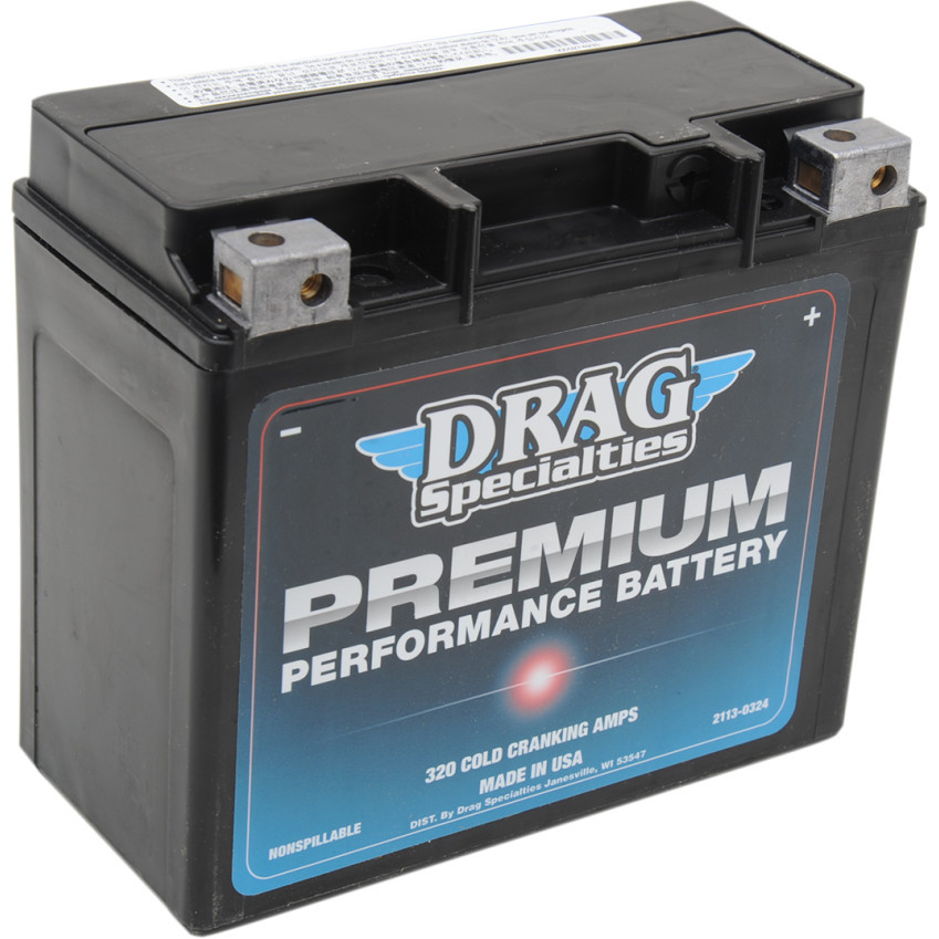 Drag Specialties Premium Performance Battery for Harley - Repl