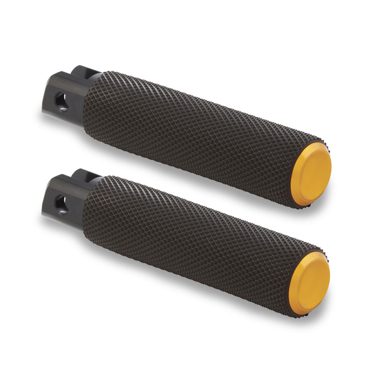 Arlen Ness Knurled Fusion Foot Pegs for Harley - Gold