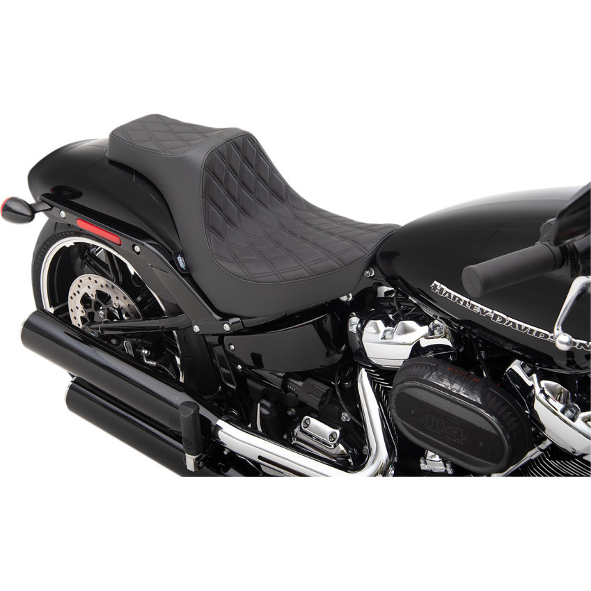 Drag Specialties Predator III Seat for 2018-2024 Harley Softail
