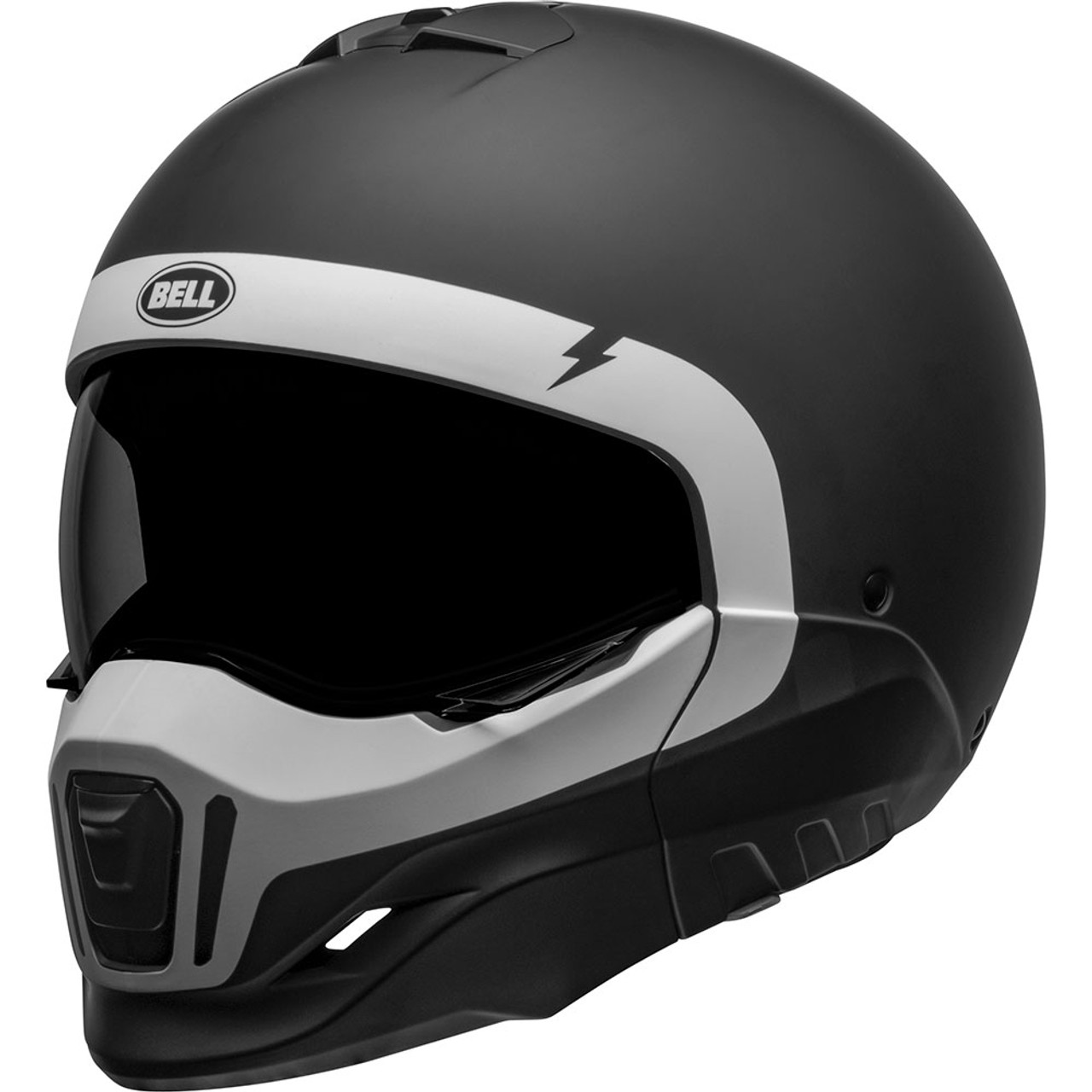 Bell Broozer Cranium Matte Black/White Helmet - Get Lowered