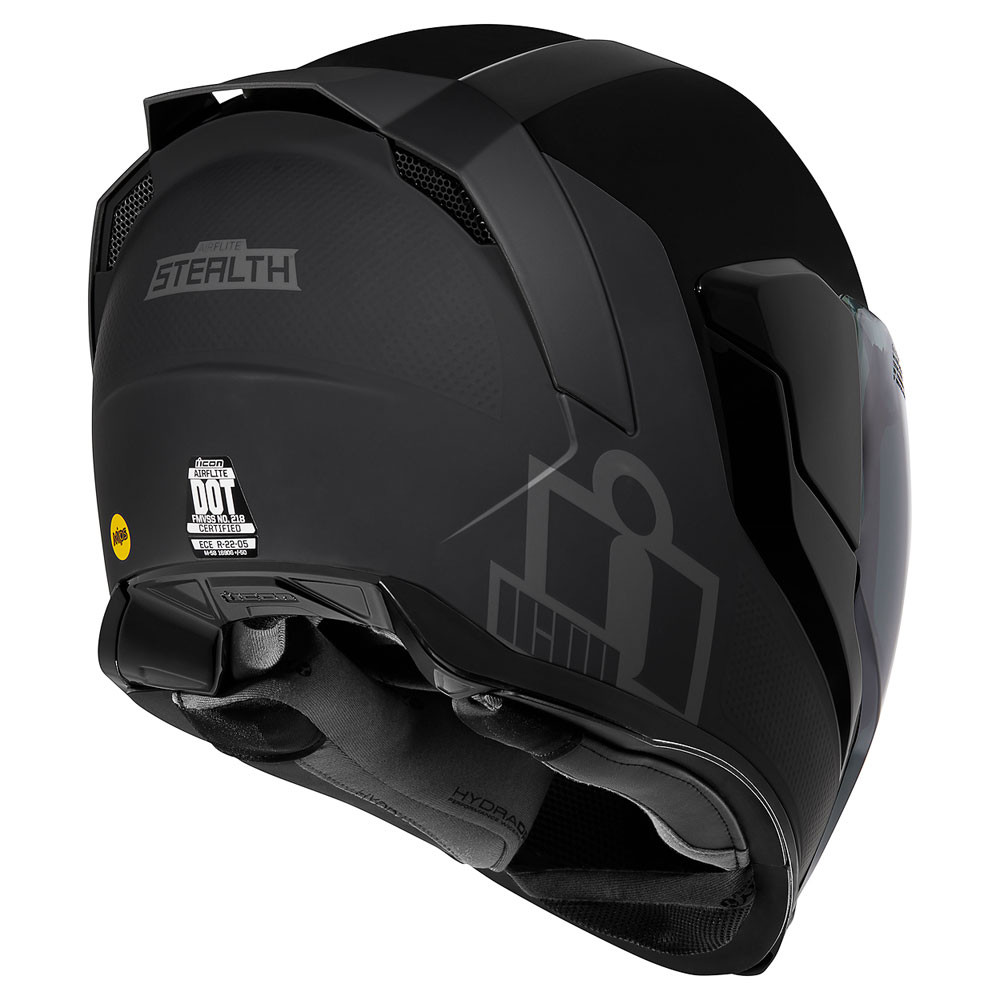Icon Airflite MIPS Stealth Black Helmet - Get Lowered Cycles 