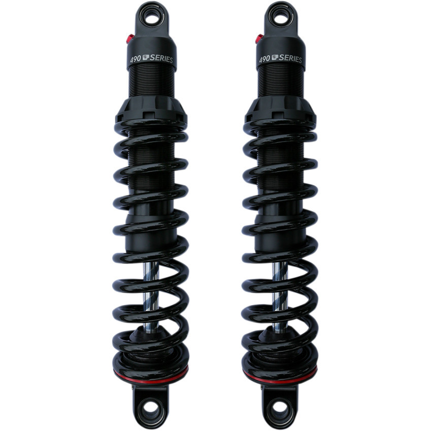 PROGRESSIVE SUSPENSION サスペンション ブラック Progressive 490 Series Shocks for 2006-2017 Harley Dyna - Get
