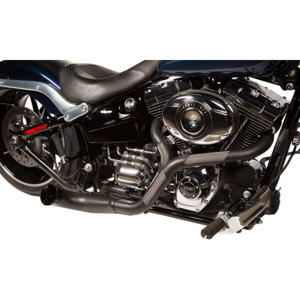 Trask Nb Performance 2 Into 1 Black Exhaust For 2000 2017 Harley Softail Get Lowered Cycles