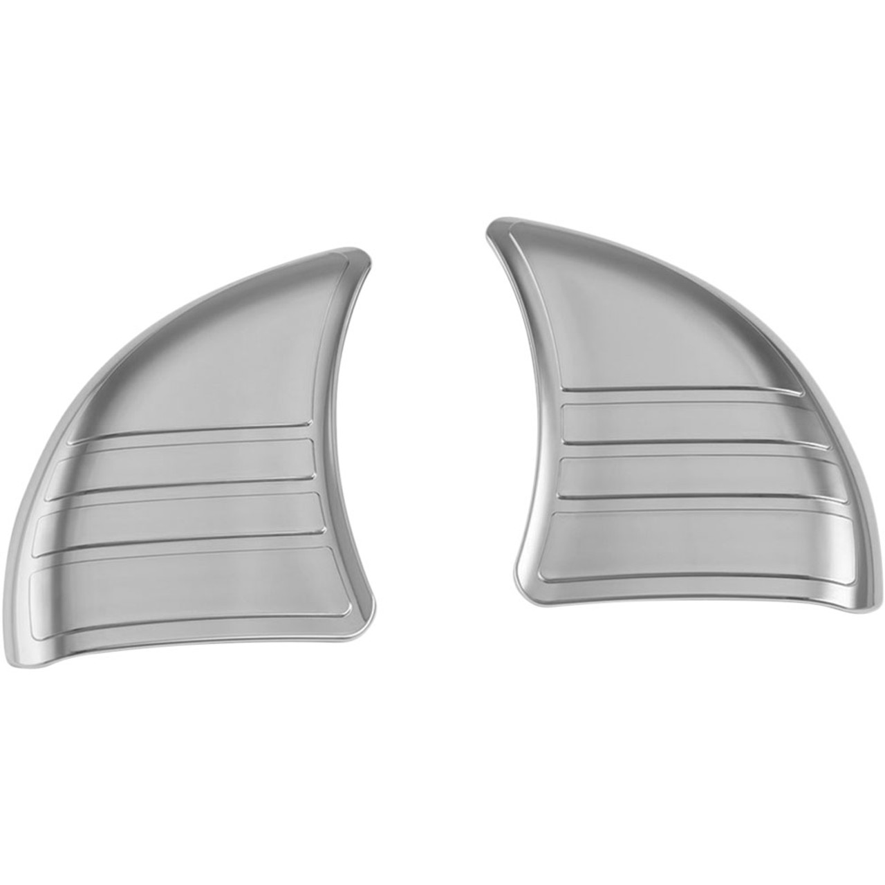 Kuryakyn Chrome Tri Line Gauge Trim Cluster Accent Harley Batwing Touring 14-20