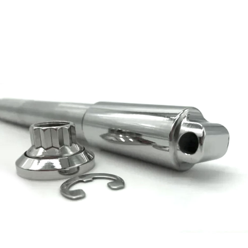 Bare Knuckle Stainless Steel 39mm Narrow Glide Axle Kit for 1999