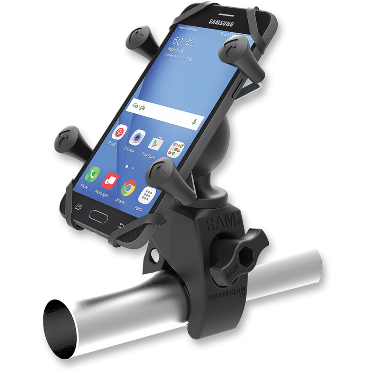 RAM Mounts Tough-Claw Phone Mount Motorcycle Handlebar Large