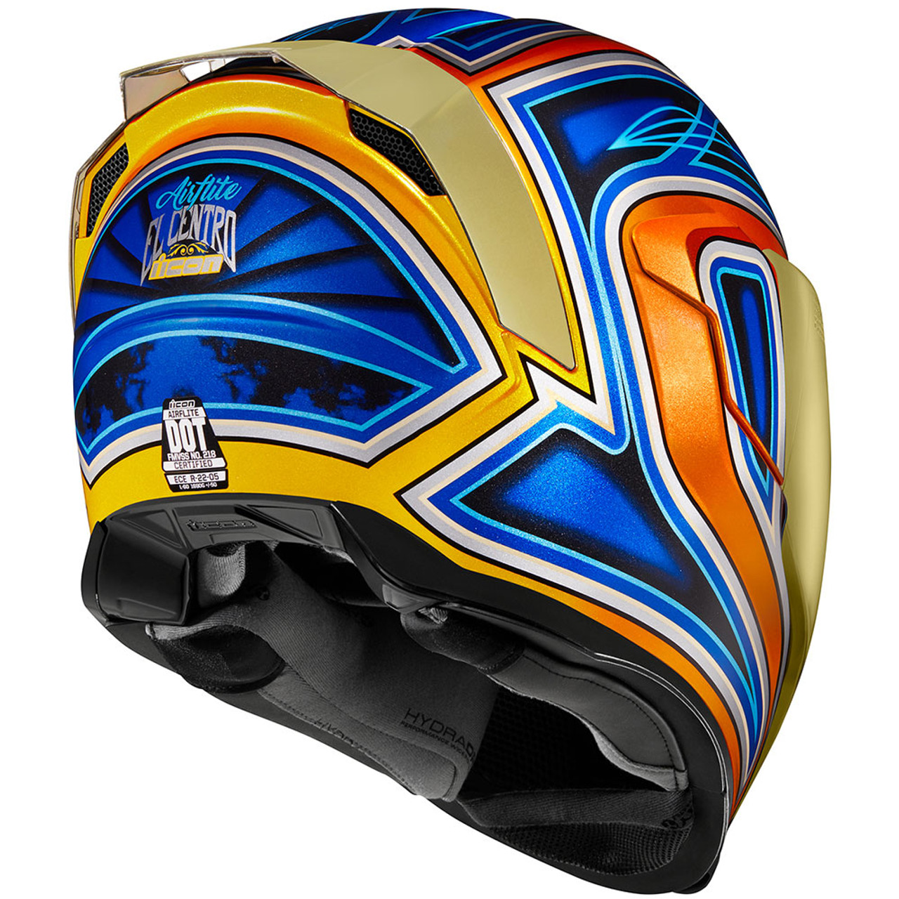 Icon Airflite El Centro Blue Helmet - Get Lowered Cycles