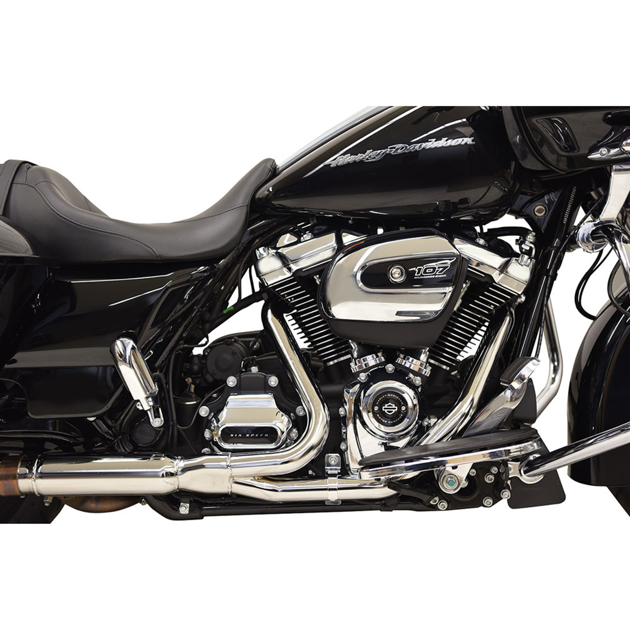 Bassani 2x2 Dual Exhaust Headpipes for 2017-2022 Harley Touring - Chrome