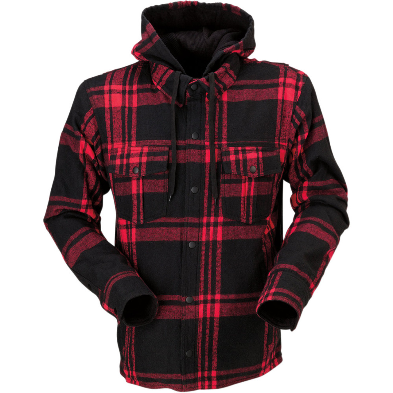 Red flannel deals hooded jacket