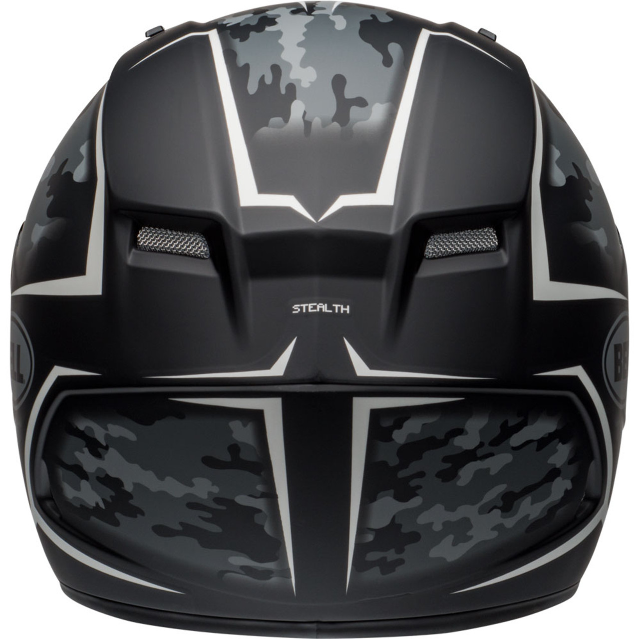 Bell Qualifier Stealth Camo Matte Black/White Helmet - Get Lowered Cycles