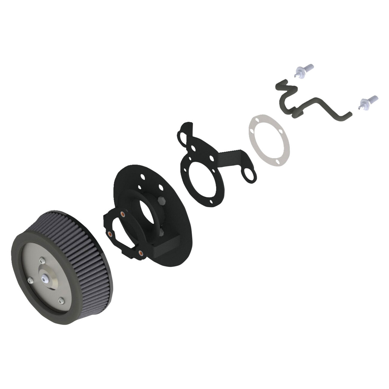 Vance & Hines Naked VO2 Air Cleaner Intake for 1991-2020 Harley