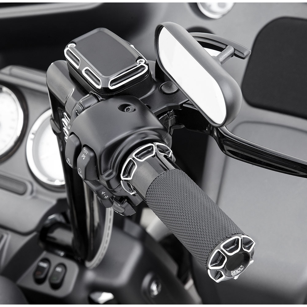 Arlen Ness Bevelled Fusion Grips for Harley Electronic Throttle 