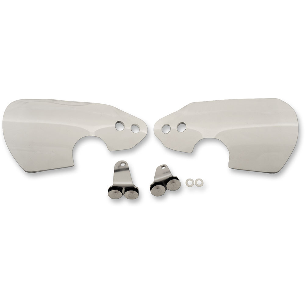 Memphis Shades Hand Guards - Black Wind Protection For Harley FXDWG (2010-2017), Lucite With Mounts