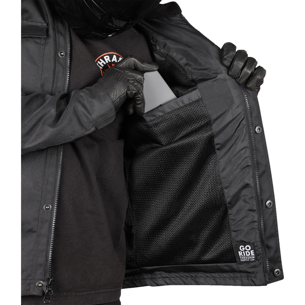 Thrashin Supply Atlas V2 Riding Jacket - Black - TMJ-09-10 - Get