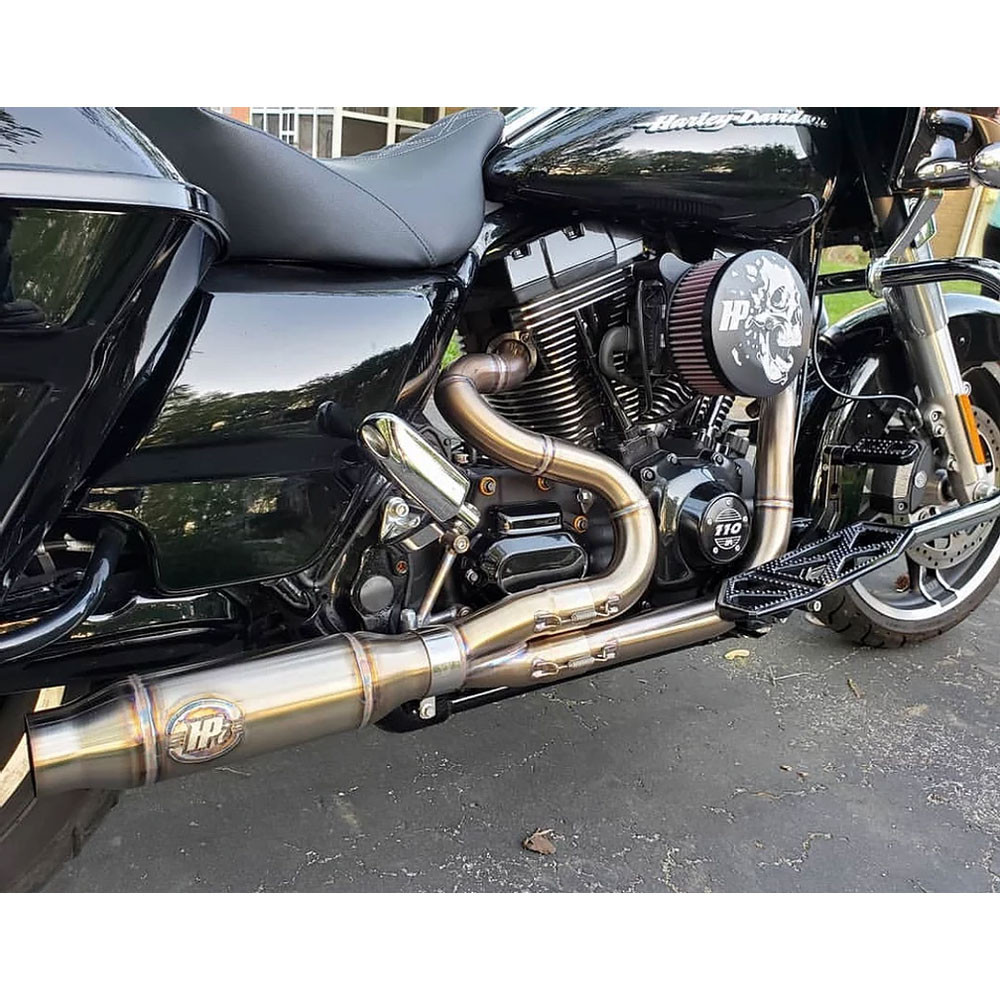 Horsepower Inc. Shorty Stainless 2-1 Exhaust 2007-2016 Harley Touring ...