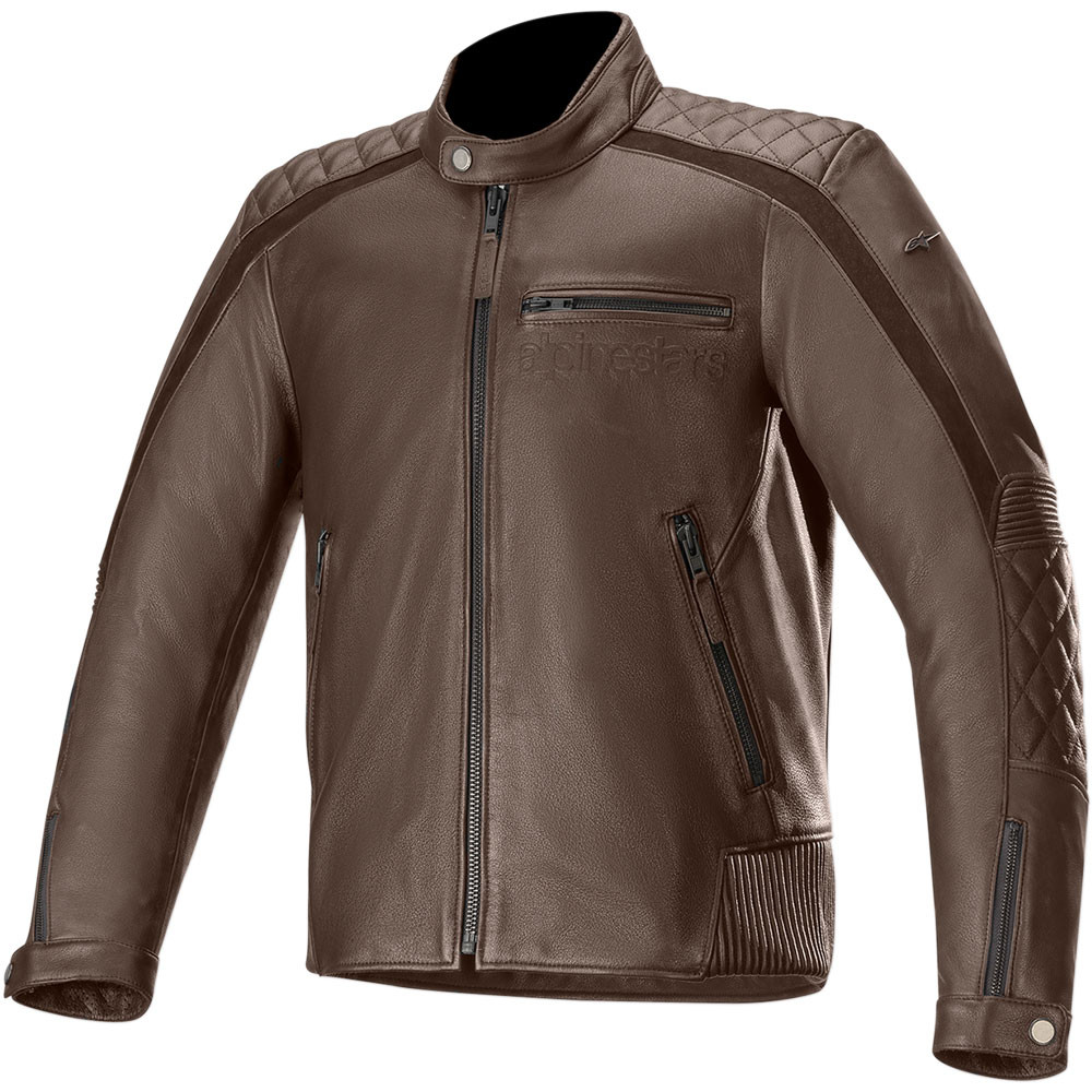 Alpinestars Hoxton V2 Leather Jacket - Brown- Get Lowered Cycles