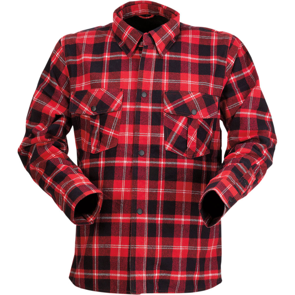 Z1R Duke Flannel Shirt - Red/Black 