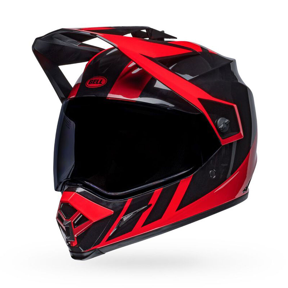 Bell MX-9 Adventure MIPS Helmet - Dash Gloss Black/Red - Get