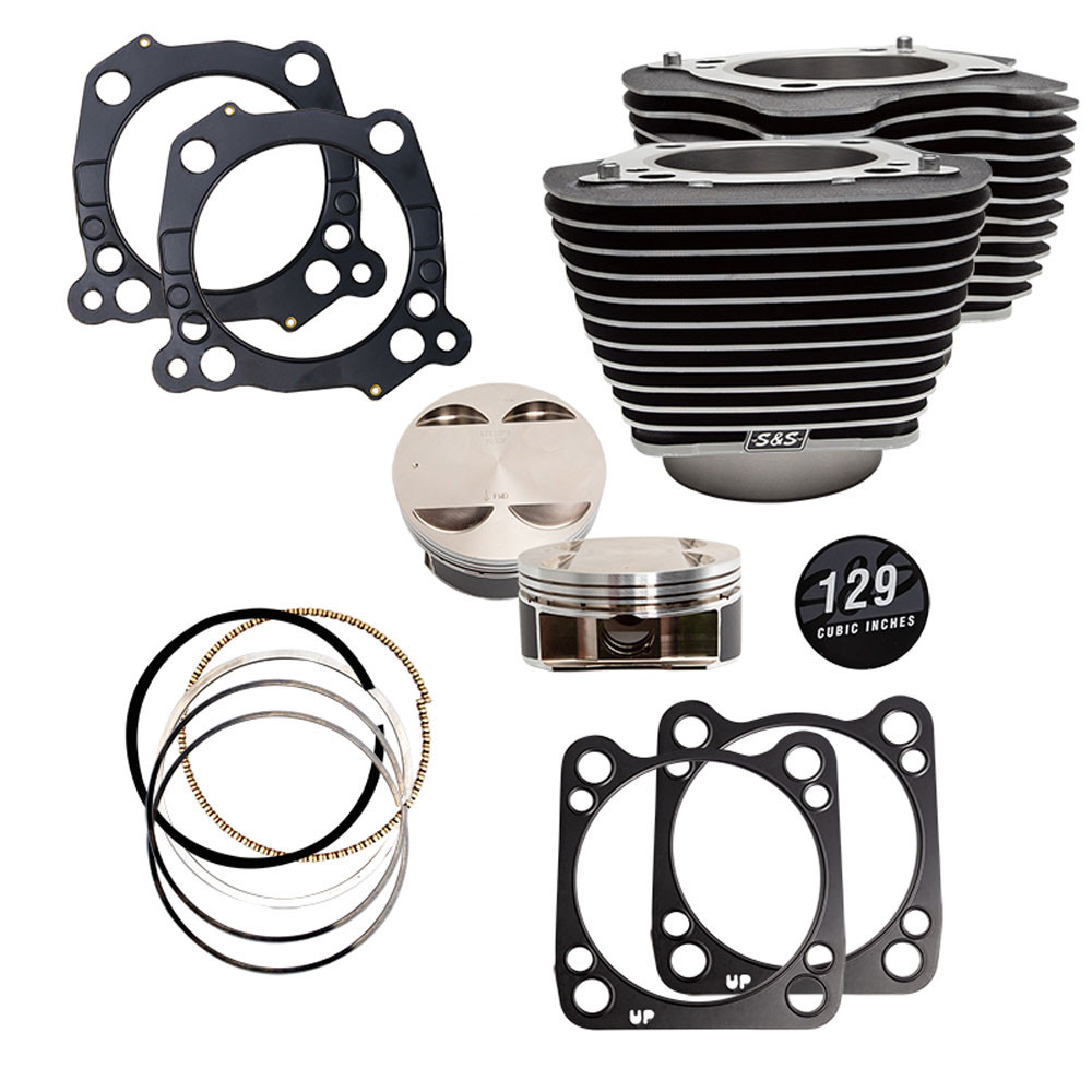 S&S Cycle 129" Big Bore Kit 4.375" Stroke for 107" M8 Models 9100843