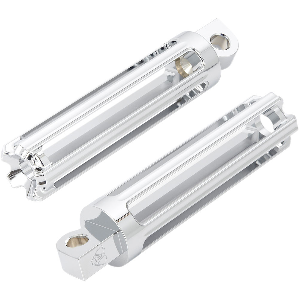 Arlen Ness 10-Gauge Chrome Heel/Toe Shifter (40-106) For Motorcycles - Billet Aluminum, Adjustable