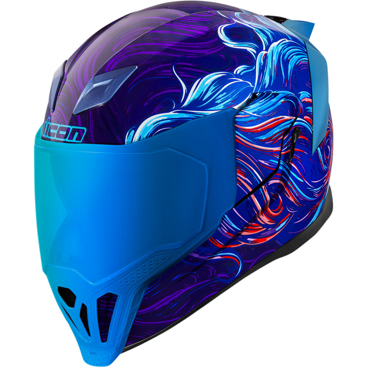 Motorcycle helmet full-face Airflite Crosslink black/blue/red