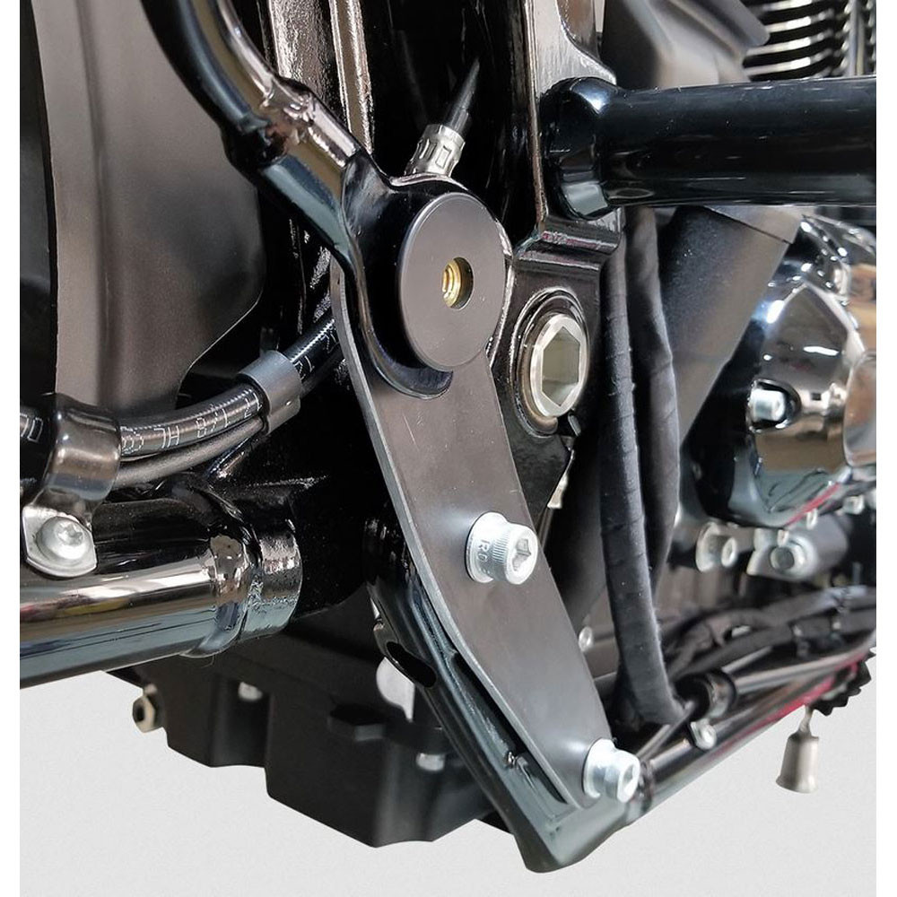 thumbnail interactive-video image 1 of Chrome Saddlebag Support Brackets For Harley-Davidson Softail 1984-Up – Bar Mount 1 of 6