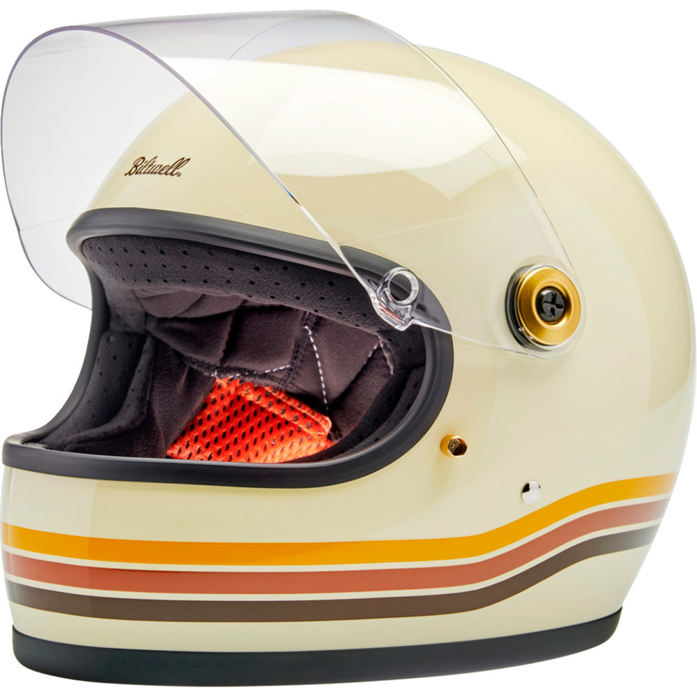 Biltwell フルフェイスヘルメット クリーム Biltwell Gringo S ECE Gloss Desert Spectrum Helmet - Get Lowered