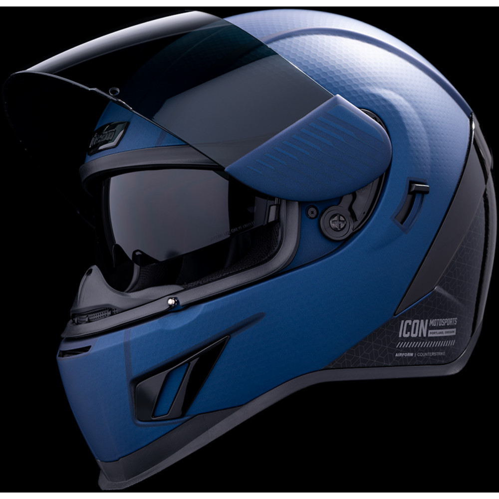 Icon Airform Counterstrike Blue Helmet - Get Lowered Cycles