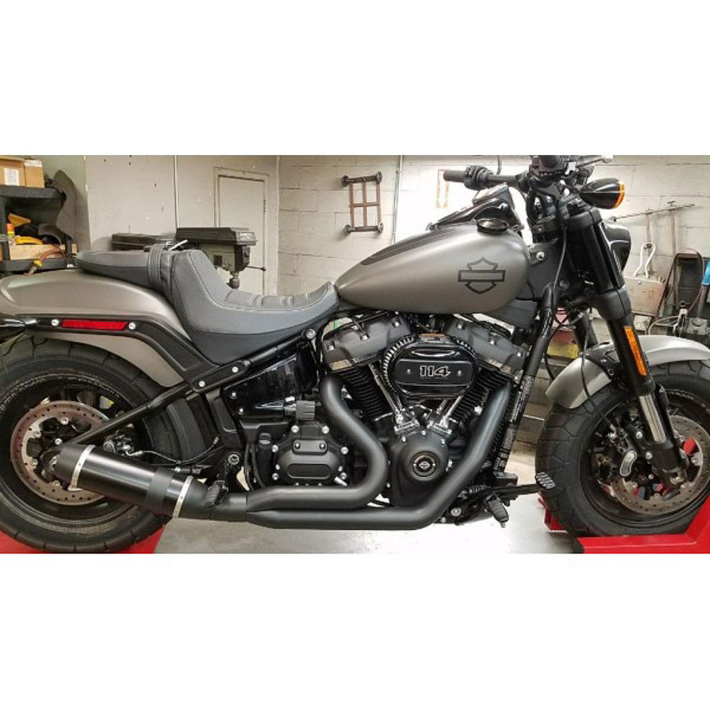 D&D Carbon Fiber Bob Cat 2-1 Up-Swept Exhaust for 2018-2024 Harley