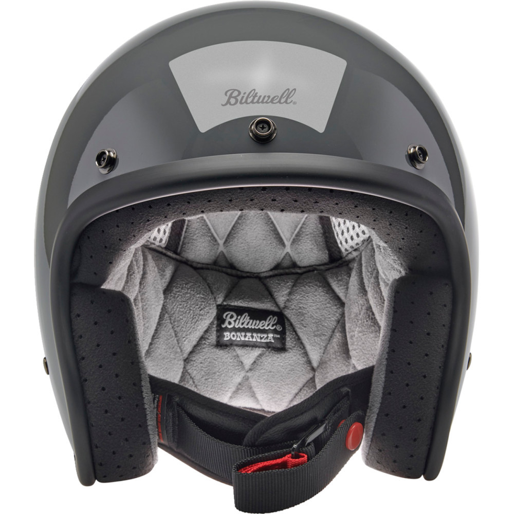 Biltwell Bonanza Motorcycle Helmet - Gloss Storm Grey - Get