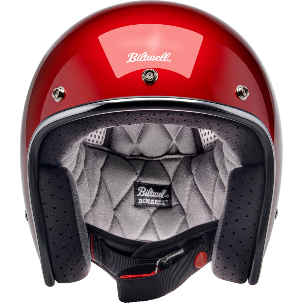 Biltwell Bonanza Motorcycle Helmet - Metallic Cherry Red - Get