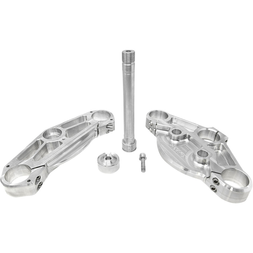 Slyfox 41mm to 49mm Conversion Triple Clamps for Pre 2013 Harley Slyfox 41mm to 49mm Conversion Triple Clamps for Pre 2013 Harley