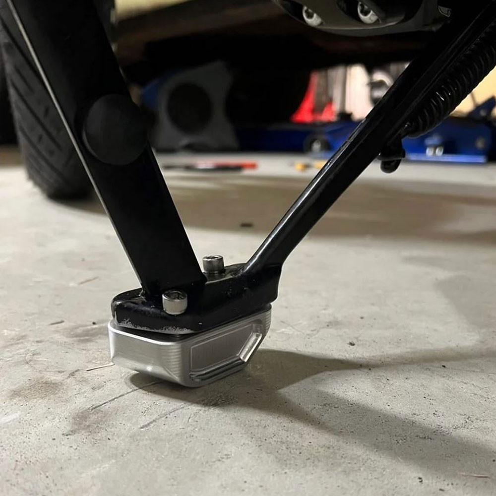 Mymachinist 1" Kickstand Lift Block for Softail FXLR/FXFB Raw Get