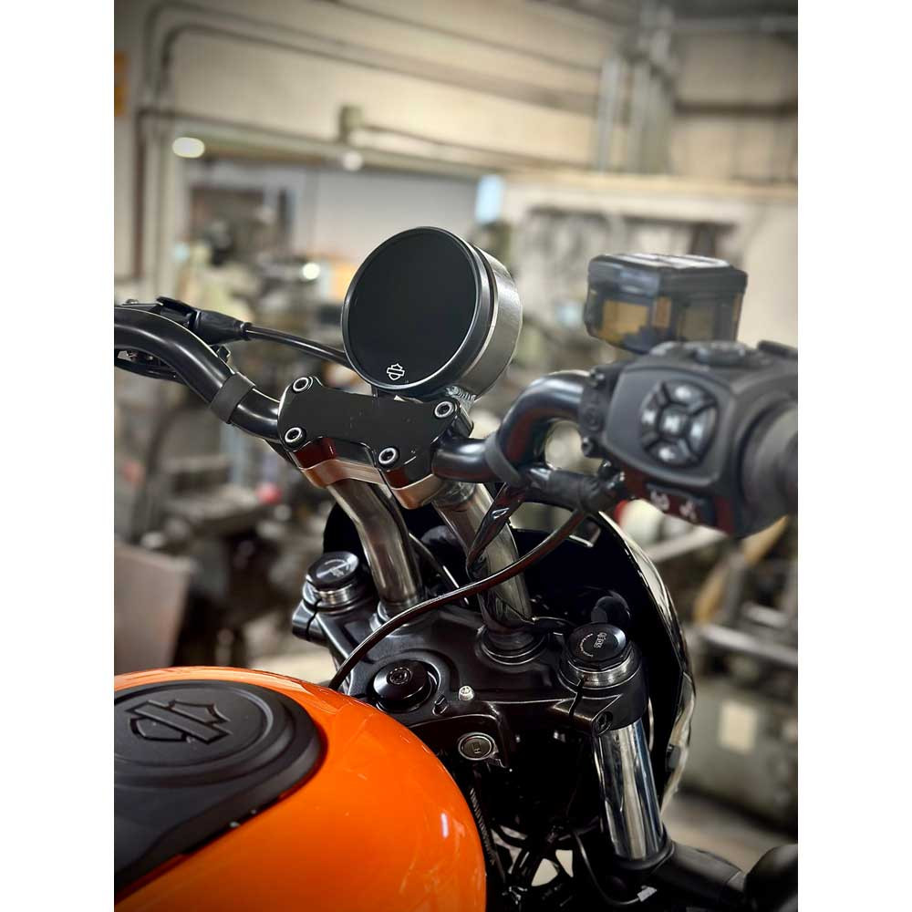 Bung King Handlebar Risers with Gauge Mount for 2022-2024 Harley Revo ...