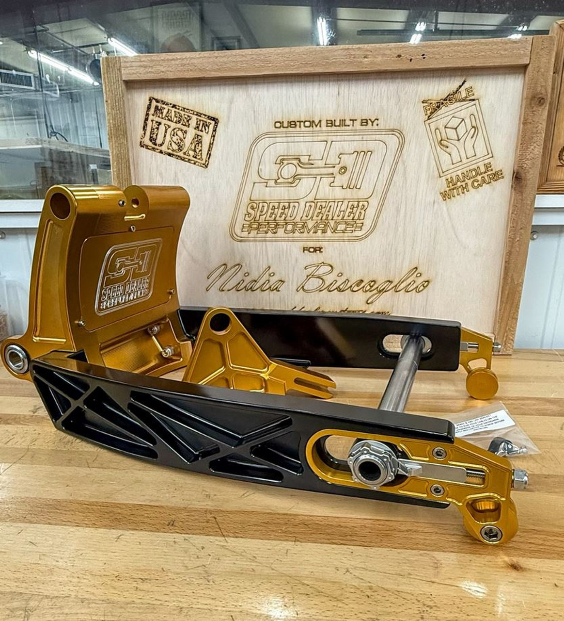 Speed Dealer Customs Swingarm for 2018-2024 Harley Softail