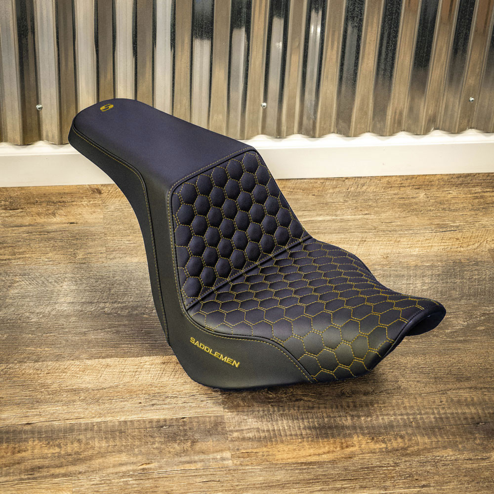 Saddlemen Honeycomb Step-Up Seat for 2018-2024 Harley FXLR/FLSB
