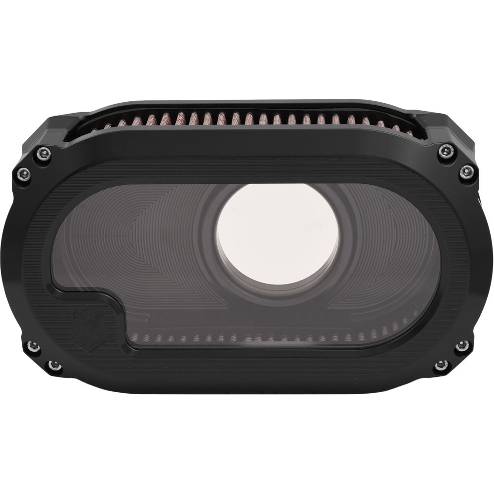 Ken's Factory Next Level Glass Air Cleaner for Harley - Black