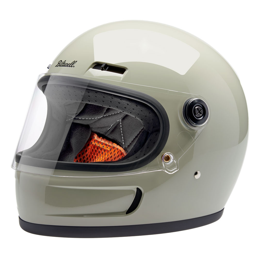 Biltwell Gringo SV Gloss Chalk Gray Helmet - Get Lowered Cycles
