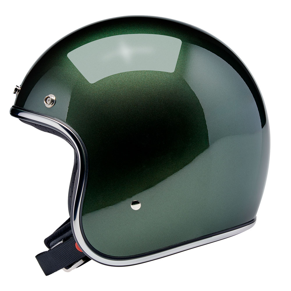 Biltwell Bonanza Motorcycle Helmet - Metallic Sierra Green - Get