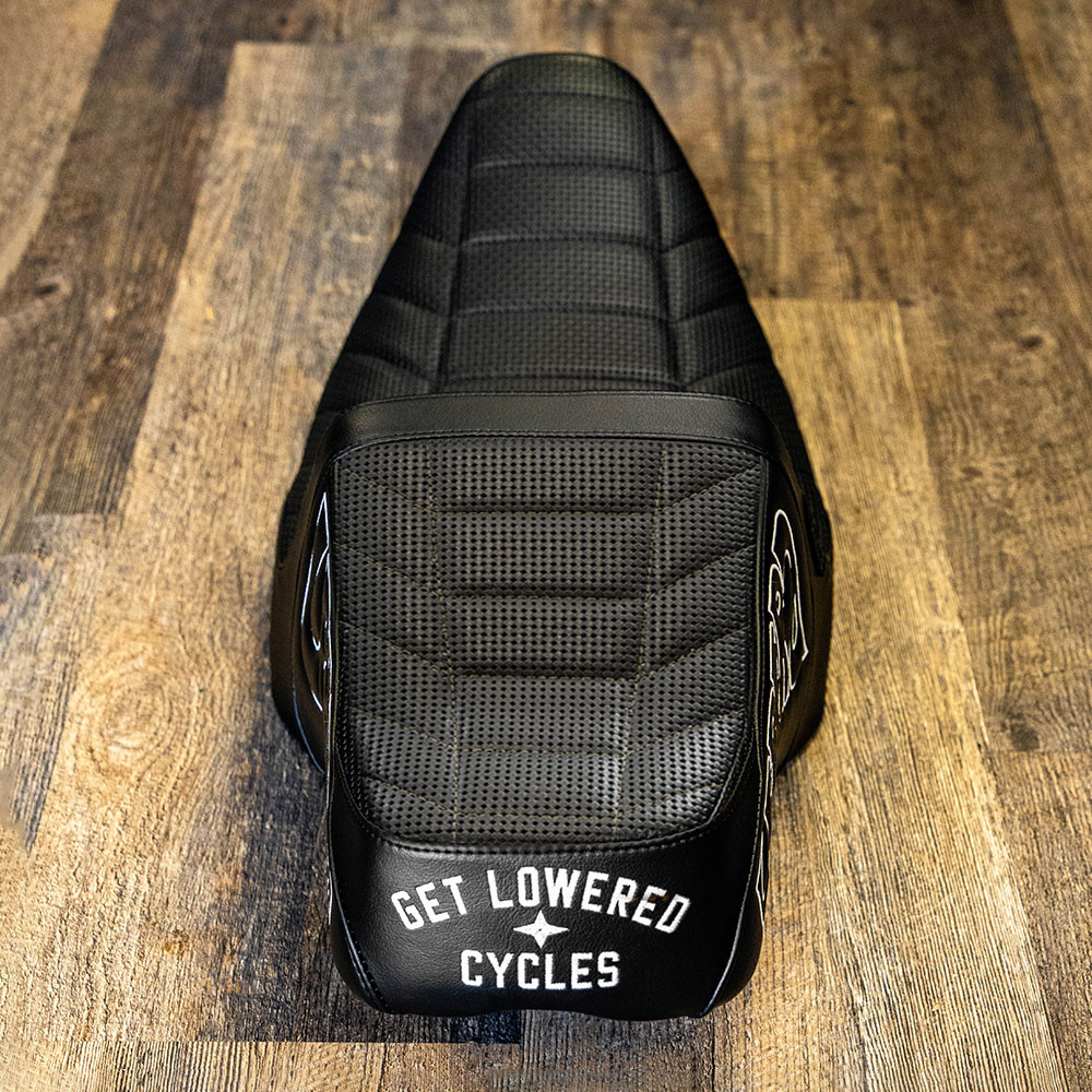 LePera OG Tailwhip Seat for 2008-2023 Harley Touring - Gold Stitch