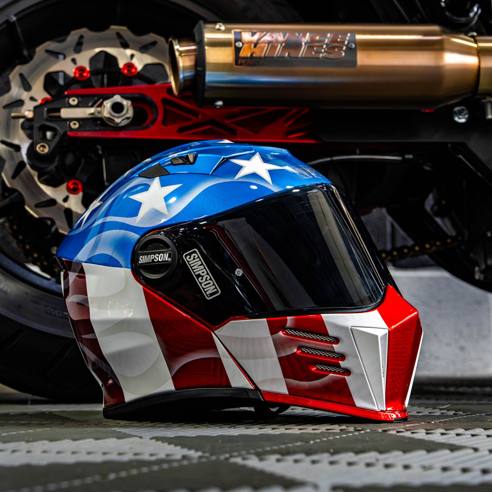 Simpson Mod Bandit Future Glory Modular Motorcycle Helmet | Get