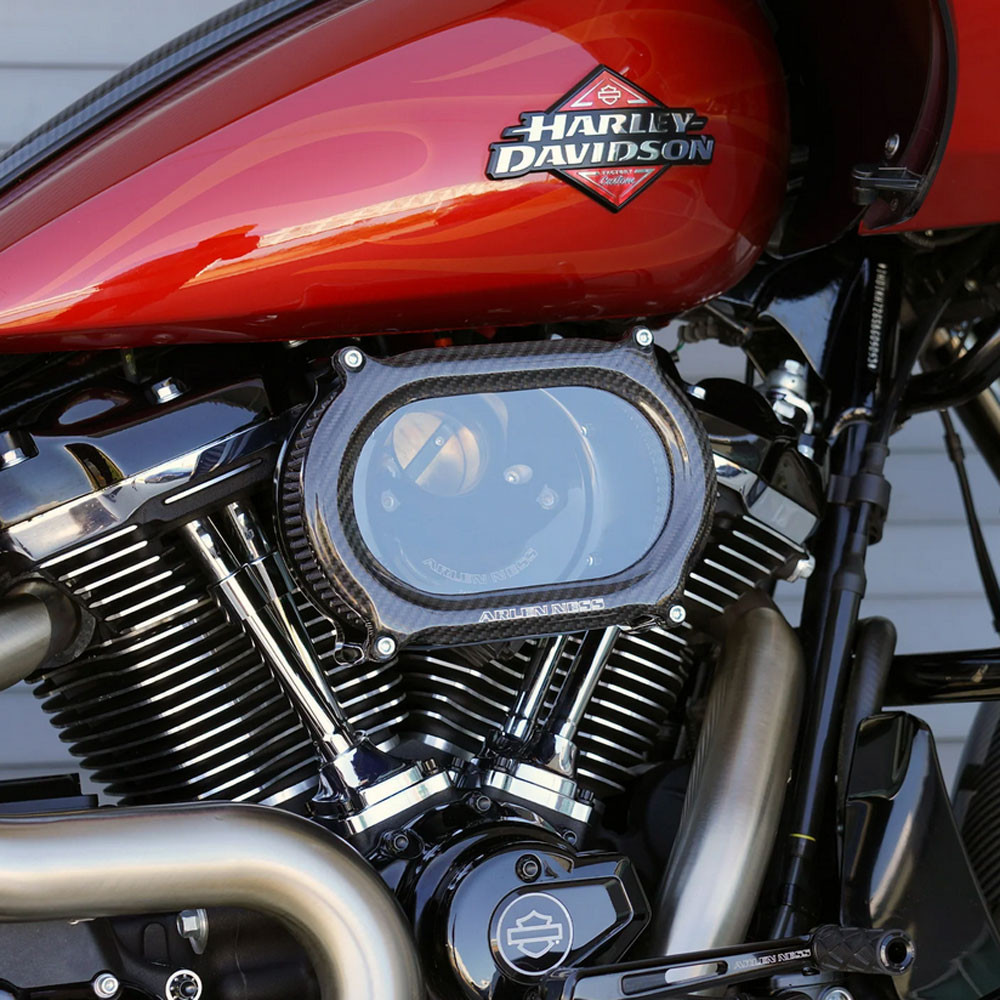 Arlen Ness Stage 2 Oval Air Cleaner – Carbon Fiber - Get Lowered
