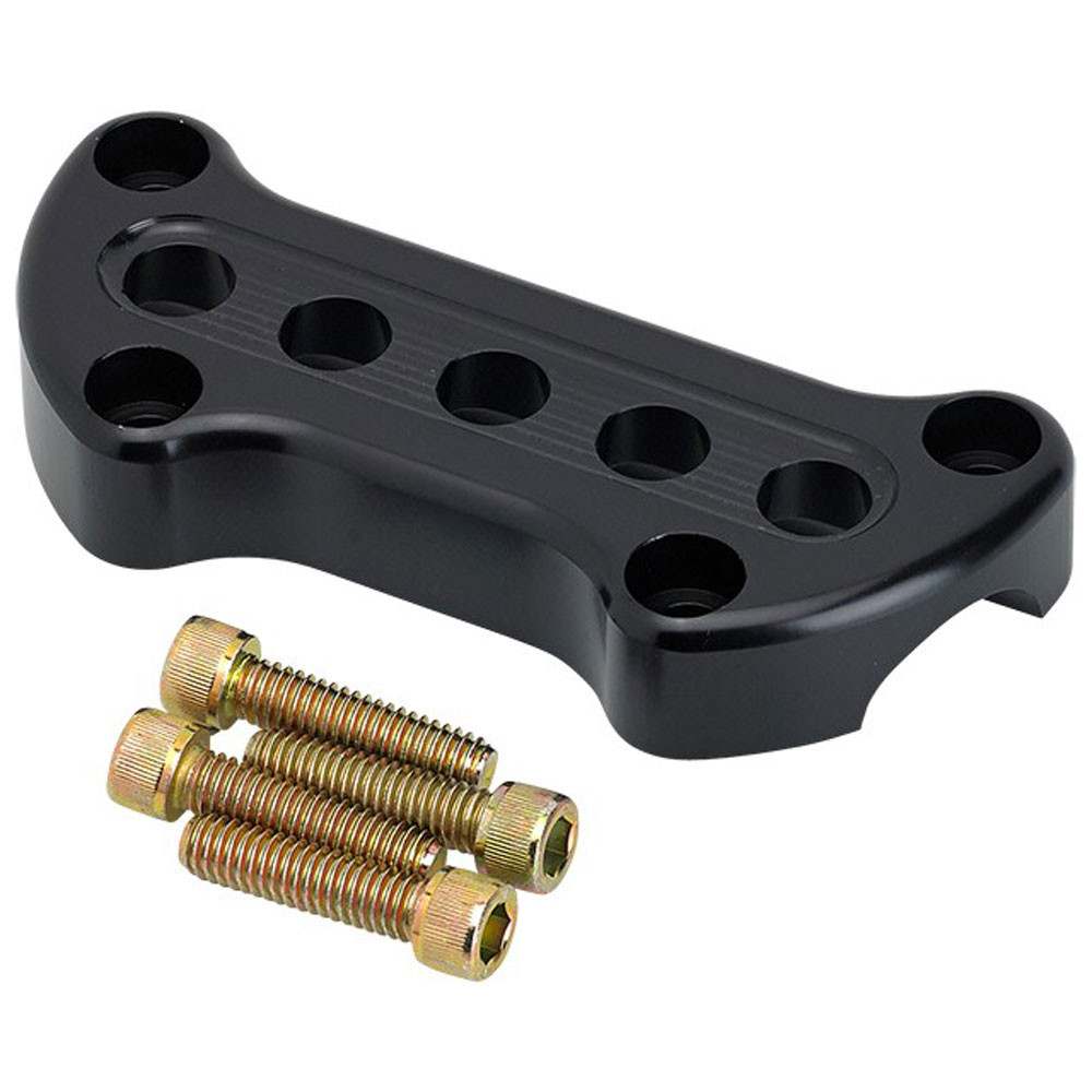 Joker Machine Handlebar Top Clamp for Harley - Black - 03-852B