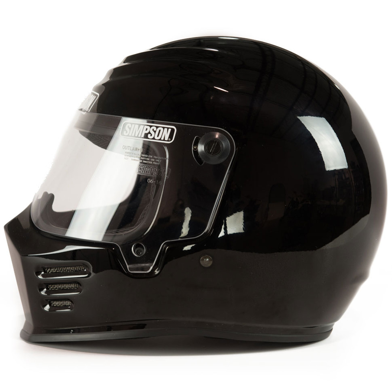 SIMPSON OUTLAW　５９cm Simpson Outlaw Bandit Motorcycle Helmet - Matte Black - Get