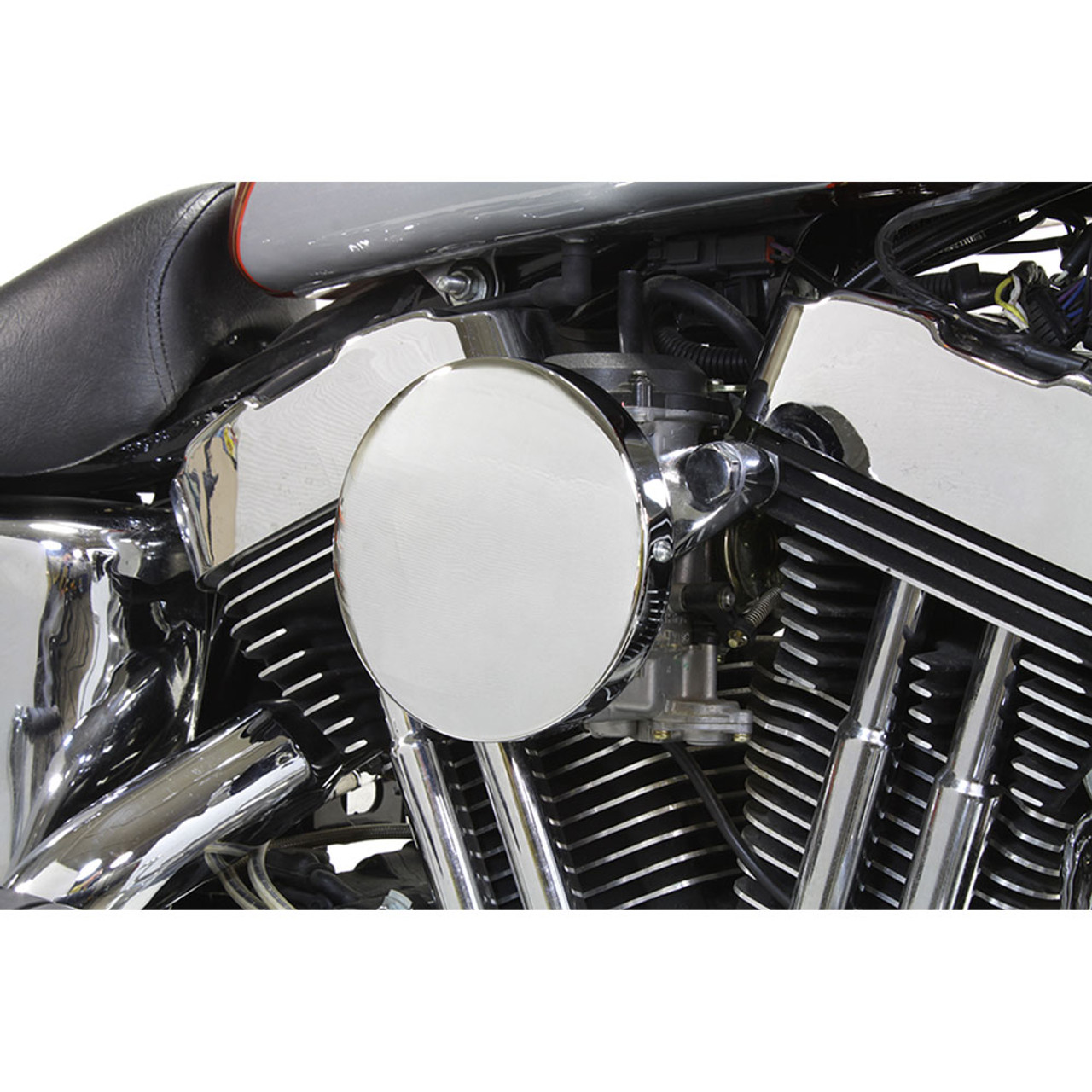 V-Twin Chrome Baby Moon Air Cleaner for 1991-2016 Harley Sportster